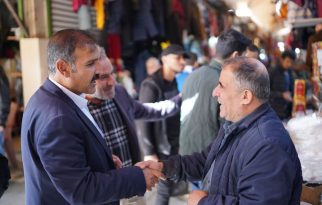 İYİ Aday Yetim Kunduracılar Çarşısını gezdi